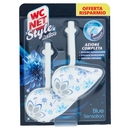 Wc Net - Tavoletta Style Active, Detergente Igienizzante Solido per WC, Blue Sensation, 2 Pezzi